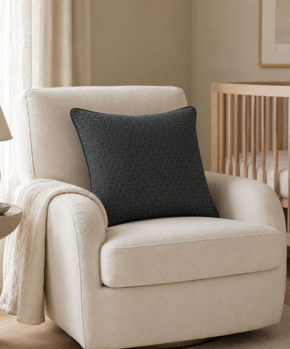 Mosaico — Olive & Petrol Cushion