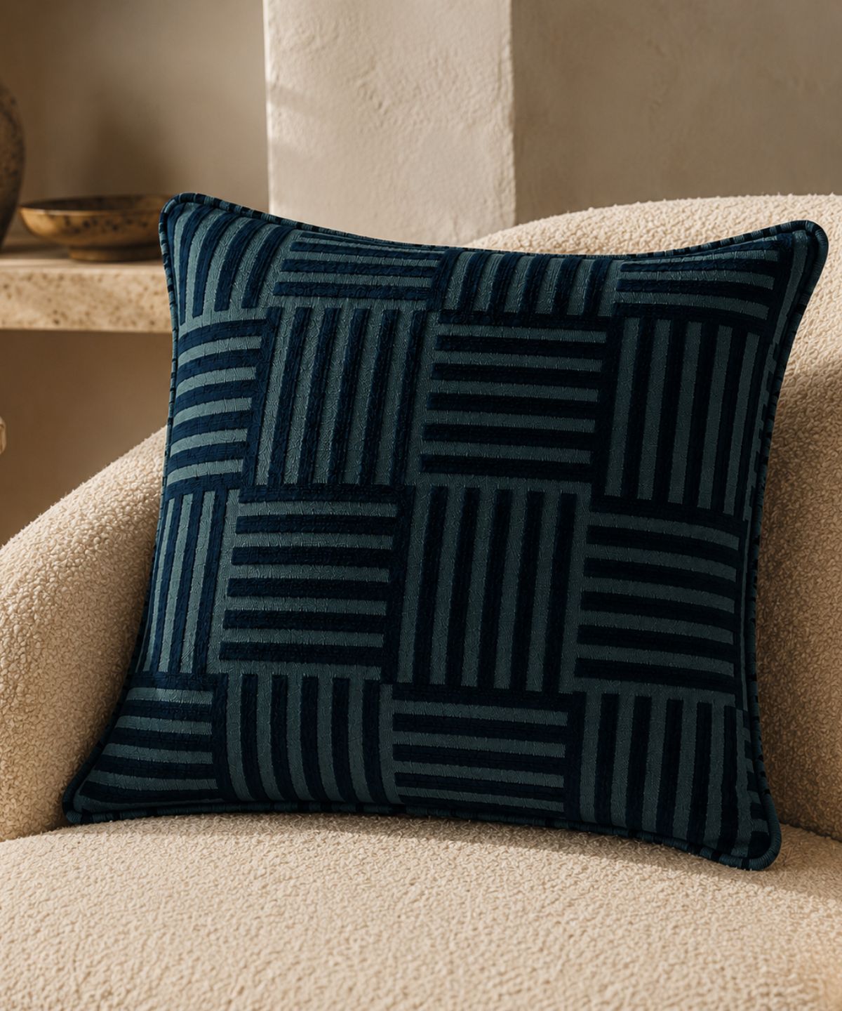 Stoà — Smalt Blue Cushion