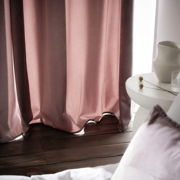 Κουρτίνα με τρουκς 140x280cm GOFIS HOME  Winter Mauve Grey 711/19